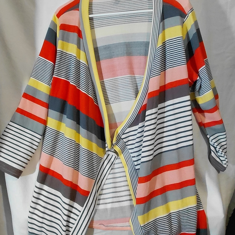 Striped Multicolor Women's Cardigan